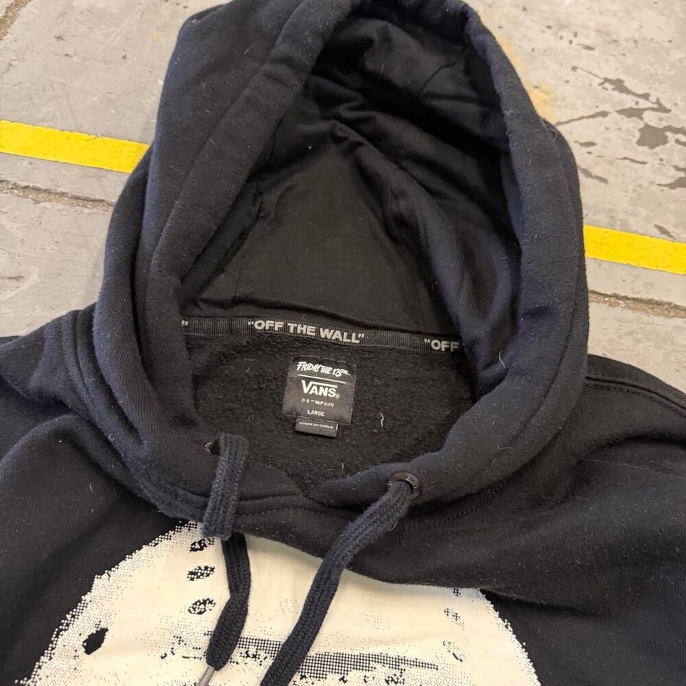 Vans Friday the 13th Jason Hoodie Colab Hoodie Baggy Glow in Dark Mens Size L - Picture 3 of 4